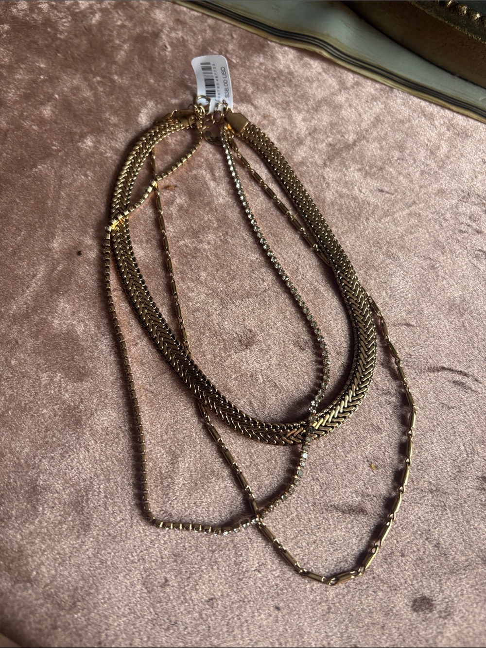 Free People Gold Multi-Chain Layered Necklace